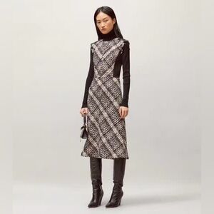 NWT $598 Tory Burch Tweed Sleeveless Pencil Dress